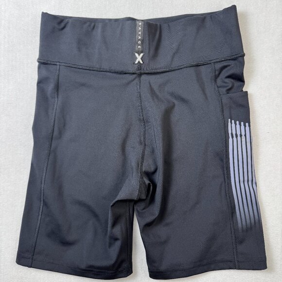 Savage X Fenty Band-It High-Waist Bike Short, Black, Large 12/14‎ - Picture 3 of 8